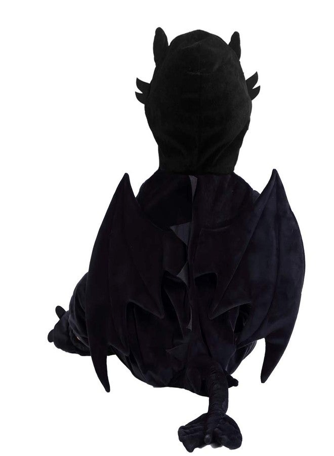 HSCTEK Toddler Dragon Costume, Baby Animal Cosplay Newborn Boys Girls, Infant Halloween Onesie Clothes 4T, Black - Image 4
